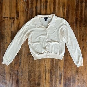 Light Yellow Collared Sweater